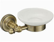 Мыльница стеклянная Ganzer GZ 31020d бронза 27859