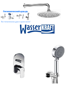 Душевая система скрытого монтажа Wasserkraft Dill A0306161 хром 27885