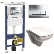 Комплект инсталляция и безободковый унитаз подвесной GEBERIT Duofix IFO 458.125.21.1-1002 28145