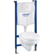 Комплект инсталляция и унитаз подвесной GROHE Rapid SL Solido 39117000 28155