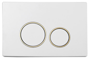 Кнопка для инсталляции Boheme WHITE GOLD 660 белый/золото 28190