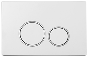 Кнопка для инсталляции Boheme WHITE CHROMO 661 белый/хром 28191