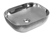 Раковина накладная Gid LuxeLine D1302h009 на 50 см серебро 28747