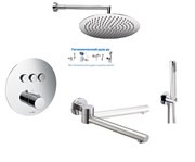Душевая система скрытого монтажа с термостатом WasserKraft Dinkel Thermo A05844P 29112