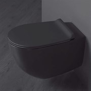 Безободковый подвесной унитаз SIMAS Vignoni VI18nero matt с крышкой микролифт 29479