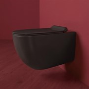 Безободковый подвесной унитаз SIMAS Vignoni VI18nero bril с крышкой микролифт 29480