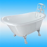 Ванна из искусственного камня Фэма Стиль САЛЕРНО ножки хром 29514