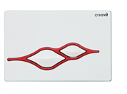 Клавиша смыва Creavit Ufo GP1001.01 цвет бело-красная 29628