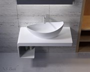 Раковина накладная NS Bath NST-6733G на 68 см белая глянцевая 29644