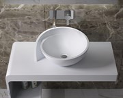 Раковина накладная NS Bath NST-5045G на 50 см белая глянцевая 29652