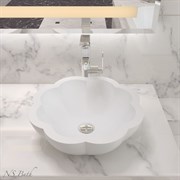 Раковина накладная NS Bath NST-45000G на 45 см белая глянцевая 29664