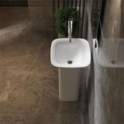 Раковина напольная NS Bath NSF-46461G на 48 см белая глянцевая 29685