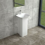 Раковина напольная NS Bath NSF-52460M на 52 см белая матовая 29695