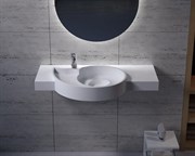 Раковина столешница NS Bath NSS-1051M на 100 см белая матовая 29704