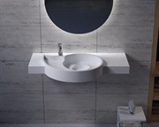 Раковина столешница NS Bath NSS-1051G на 100 см белая глянцевая 29705