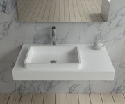 Раковина столешница NS Bath NSS-9050M на 90 см белая матовая 29707