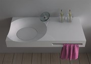 Раковина столешница NS Bath NSS-9048G на 90 см белая глянцевая 29710