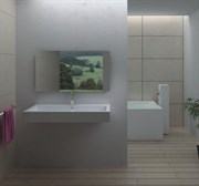 Раковина столешница NS Bath NSS-1048G на 100 см белая глянцевая 29717