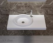Раковина столешница NS Bath NSS-9051G на 90 см белая глянцевая 29718