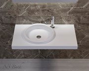Раковина столешница NS Bath NSS-9051M на 90 см белая матовая 29719