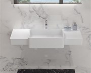 Раковина столешница NS Bath NSS-1044G на 100 см белая глянцевая 29730