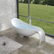 Ванна из искусственного камня NS Bath NSB-20850G 205x85 белая глянцевая 29737