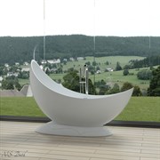 Ванна из искусственного камня NS Bath NSB-16700G 160x70 белая глянцевая 29742