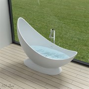 Ванна из искусственного камня NS Bath NSB-18725G 180x73 белая глянцевая 29745