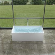 Ванна из искусственного камня NS Bath NSB-17730M 170x73 белая матовая 29748