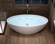 Ванна из искусственного камня NS Bath NSB-1575M 150x75 белая матовая 29759