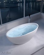 Ванна из искусственного камня NS Bath NSB-16804M 168x80 белая матовая 29760