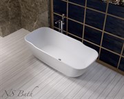 Ванна из искусственного камня NS Bath NSB-1880M 180x80 белая матовая 29763