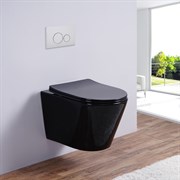 Унитаз подвесной безободковый ESBANO - CLAVEL (Black) 29840
