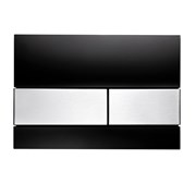 Панель смыва TECESquare 9240806 стекло черное, клавиши нержав.сталь 30167