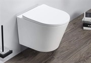 Безободковый подвесной унитаз Gid Tr2130wm с крышкой-микролифт 30582