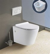 Безободковый подвесной унитаз Gid Tr2196s с крышкой-микролифт 30697
