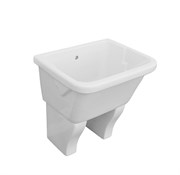 Комплект постирочной раковины с ножками и сифоном Galassia Iside 2002+2004+9014 75 см 14478