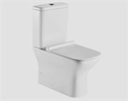 Безободковый напольный унитаз ESBANO - VIAR с крышкой микролифт 30915