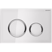 Кнопка для инсталляции для унитаза GEBERIT Sigma 21 115.884.SI.1 белый/хром 30963