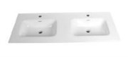 Раковина двойная встраиваемая сверху Gid Simple-N Gid 90120S на 120 см 31059