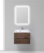 Тумба с раковиной подвесная с двумя выкатными ящиками BelBagno MARINO-650-2C-SO-RW-P+BB650/450-LV-MR-PR