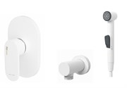 Гигиенический душ скрытого монтажа WasserKRAFT Mindel A18551 белый матовый 33607