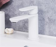 Смеситель для раковины Wasserkraft Mindel 8503 белый матовый 33611
