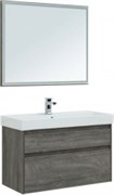 Мебель для ванной Aquanet Nova Lite 100 дуб рошелье (2 ящика) 38877