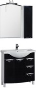 Мебель для ванной Aquanet Асти 85 черный 38946