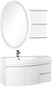 Мебель для ванной Aquanet Опера 115 L белый (2 дверцы 2 ящика) 39206
