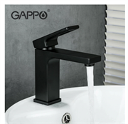 Смеситель для раковины Gappo Futura G1017-6 черный матовый 39426