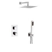 Душевая система с термостатом Remer QUBIKA THERMO QT92357 хром 19706