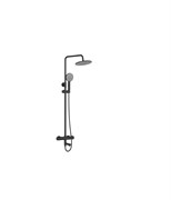 Душевая система с термостатом Agger Thermo AA2461144 черная матовая 39751