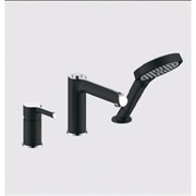 Смеситель на борт ванны Gappo G1103-6 черный/хром 39876